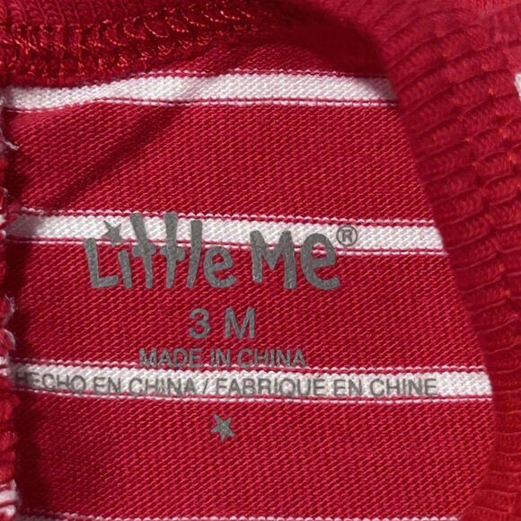 NEW Little Me Boys 3 Months "My First Christmas" Santa Joggers 3 Pc Set With Hat - Picture 12 of 15